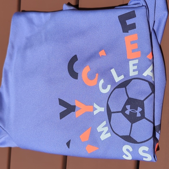 Youth Medium Purple Soccer Activewear Shirt - Under Armour - Picture 6 of 6